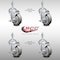 Service Caster 4 Inch SS Gray Polyurethane Wheel Swivel 3/8 Inch Threaded Stem Caster Set Brake SCC-SSTS20S414-PPUB-TLB-381615-4 - alternate 2